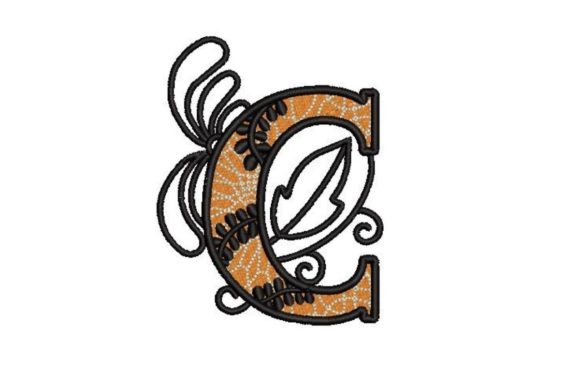 3D Layered Alphabet Letter C
