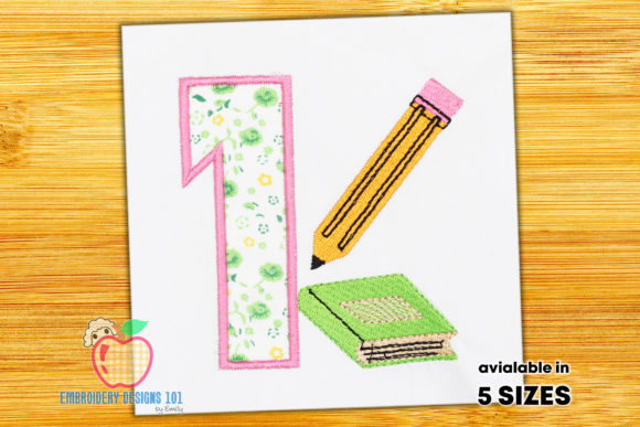 A Book with Pencil Near One Applique Review