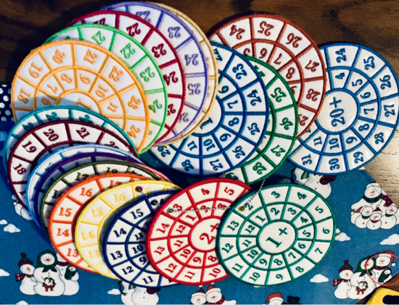 Addition Wheels 1 - 10: A Seasonal Embroidery Gem