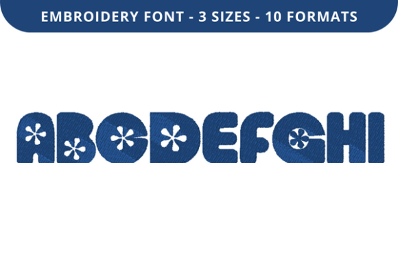 Daisy Font a to I Review for Small Business Embroidery