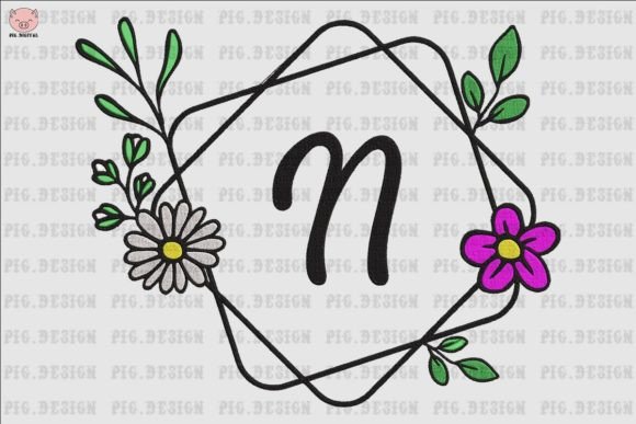 Flower Daisy Font N Review for Real Embroidery Projects
