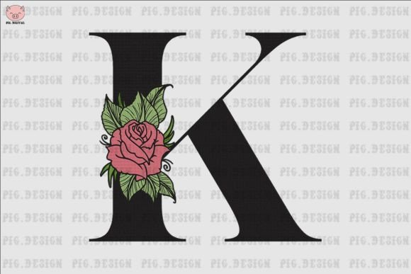 Flower Rose Font K Review for Seasonal Creations